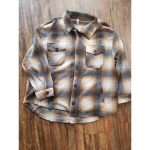 Zenana oversized flannel sgirt jacket